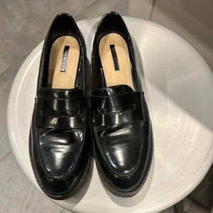 Zara black loafers, worn once.